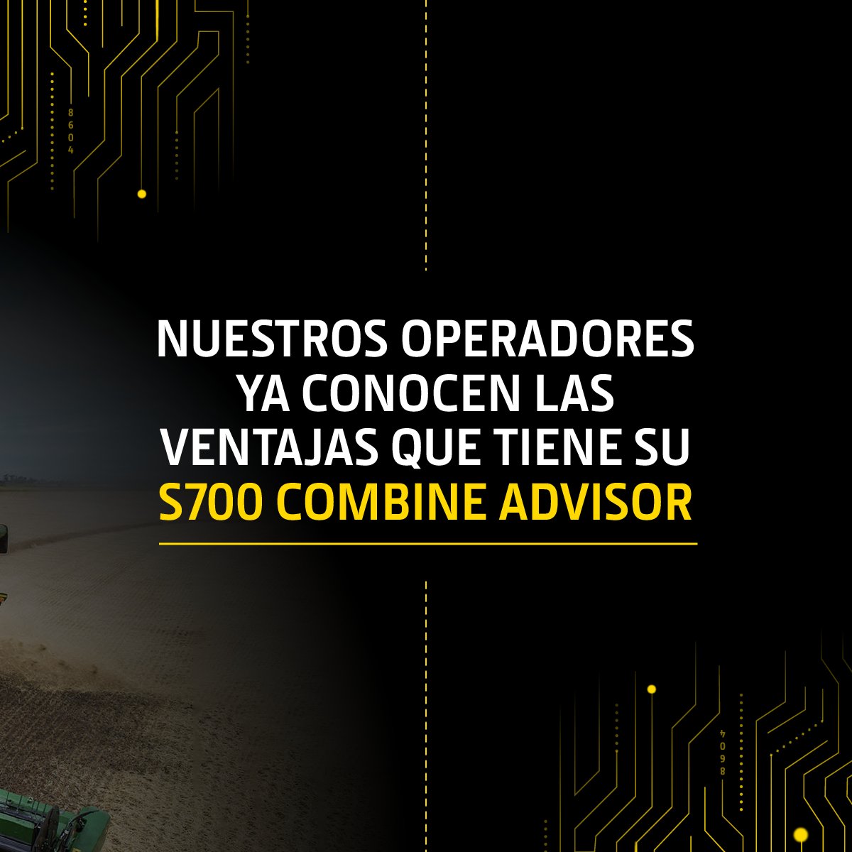 Interagrovial's tweet photo. #Ahora El Desafio de Operadores de Cosechadora ya arrancó! Gracias a todos los que se sumaron para aprovechar al máximo la tremenda capacidad inigualable de las S700 #JOHNDEERE y viajar a Brasil. #interagrovial https://t.co/gtCnmE0nZf
