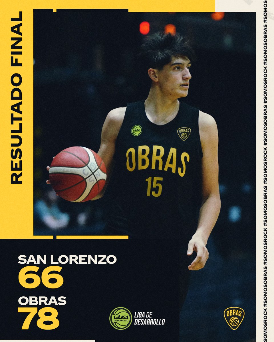 ObrasBasket's tweet photo. 🏀#LDD ¡Novena en fila! 

#SomosObra💛🖤 #SomosRock🤟🎸 https://t.co/HO08xICMOK