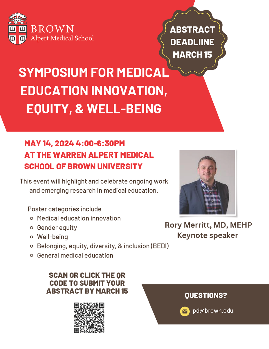 BrownCME's tweet photo. Share your amazing work ~ submit your abstract by this Friday!
https://t.co/vLKZ1EsFU7 https://t.co/ijNN8o4Pu2