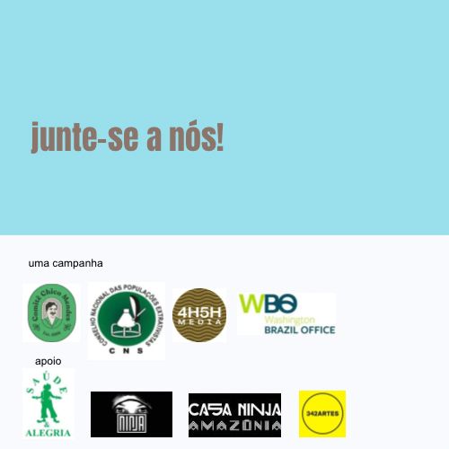 O WBO participa desta Ação em Solidariedade com a RESEX Chico Mendes, que tem, no momento, diversos municípios alagados, com mais de 200 famílias desalojadas e mais de 700 famílias com dificuldade de comprar cesta básica. Dê sua contribuição. Participe.