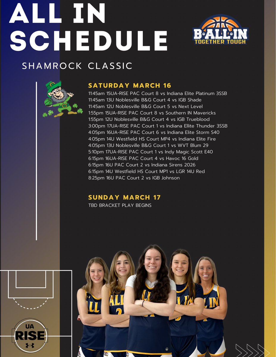 Excited to kick off the season #togethertough in the Shamrock Classic by @SelectEventsBB