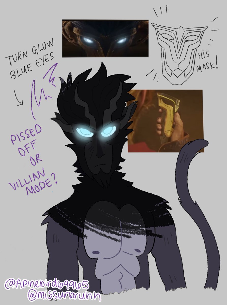 tookli_monkeiki's tweet photo. nervous to post it. but i created new add idea ocs or this monkey from four monkeys . hope you guys like it! i have more sketches of them on later. im already obsessed on this both monkeys 🫣🫣😓 #fourmonkeys https://t.co/d16MTFClSm
