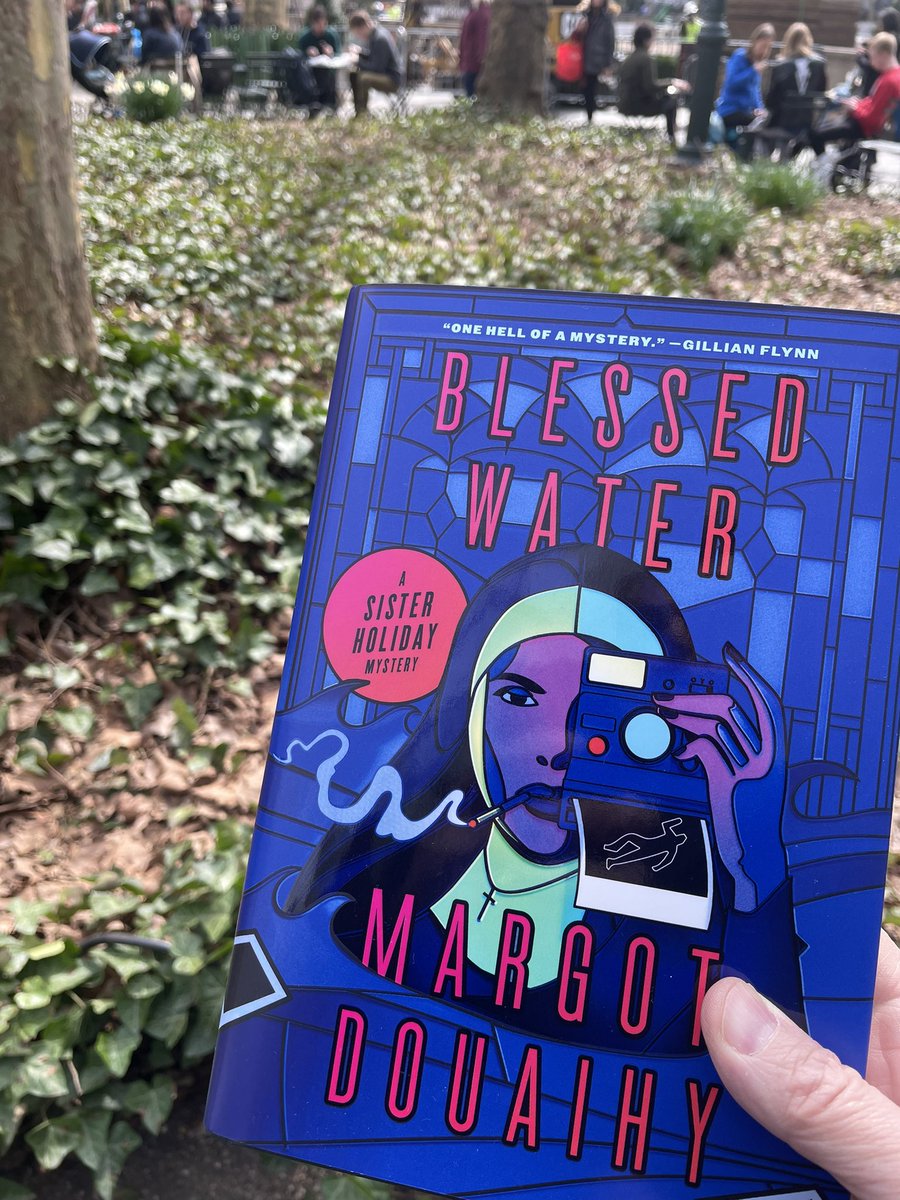 I’ve got Spring-like weather and @MargotDouaihy’s new book! Not bad for a Wednesday.