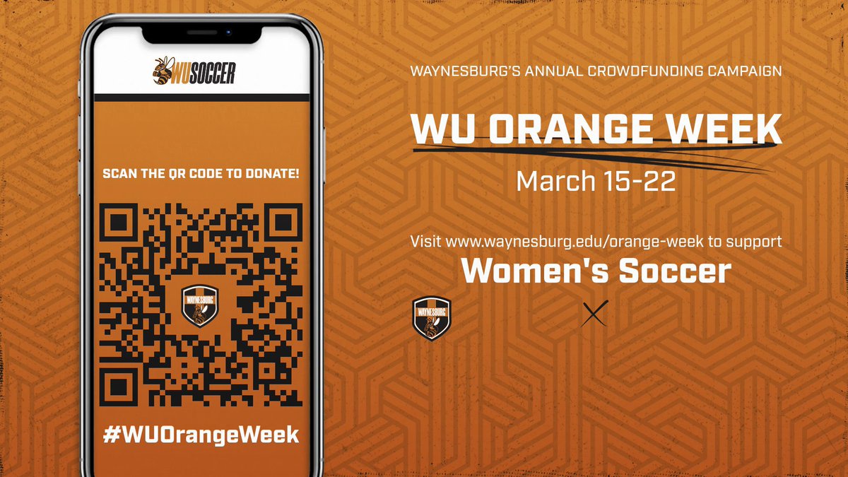 WU_wsoccer's tweet photo. #WUOrangeWeek begins on Friday!🟠

You can help our women’s soccer program purchase new team gear by using the QR Code or visiting https://t.co/lXaI9o3y6i and selecting Women’s Soccer. 

We are thankful for the constant support of our program and soccer family!

#JacketUp https://t.co/oizkY93vja