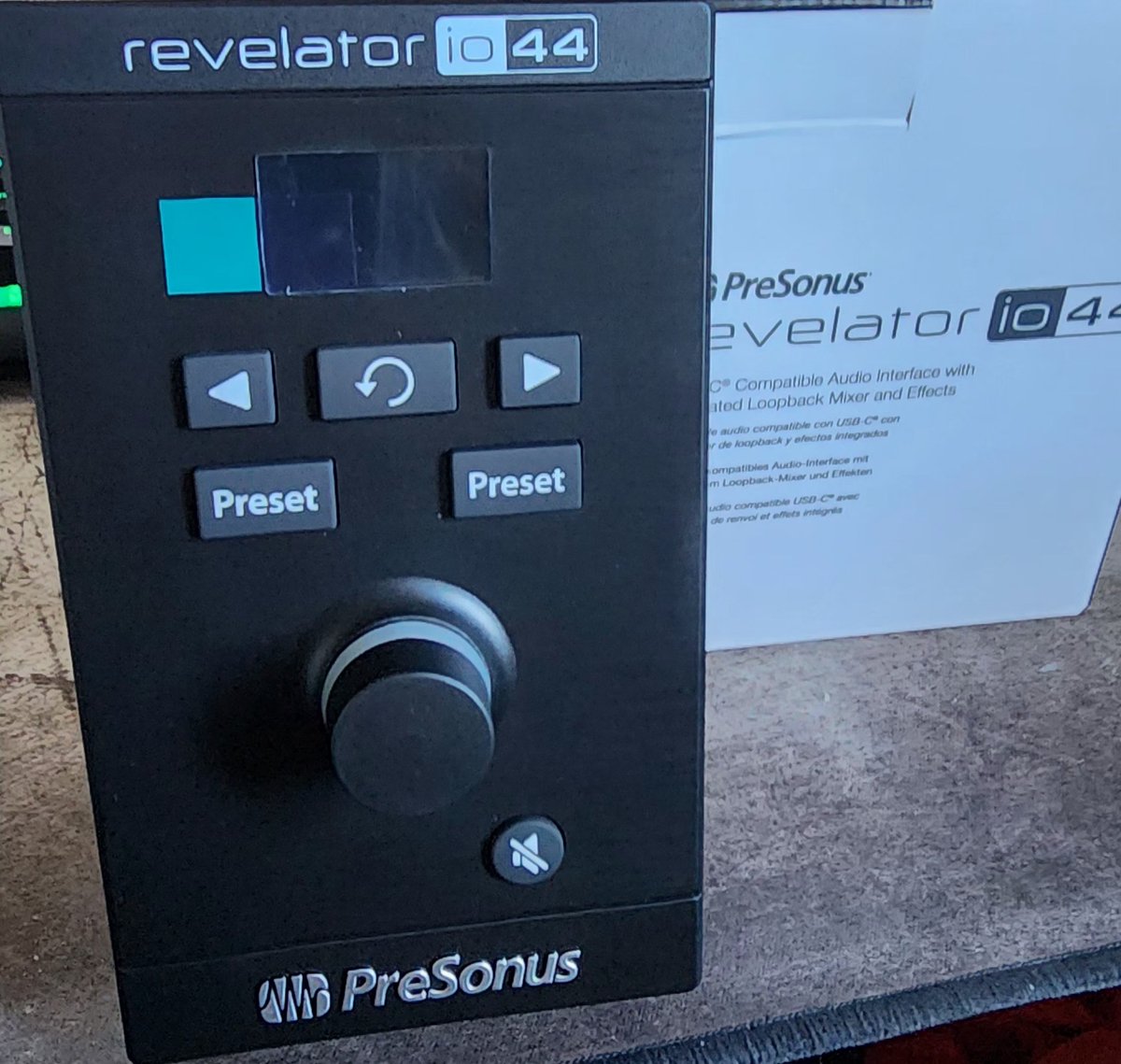 TitanRune's tweet photo. My second @PreSonus device the #revelatorio44
I will let you know how setup and sound quality is chained with @shure SM7B, @sE_Electronics Dynamite 1 and @dbxpro 286s stay tuned! https://t.co/l1x9688hu2