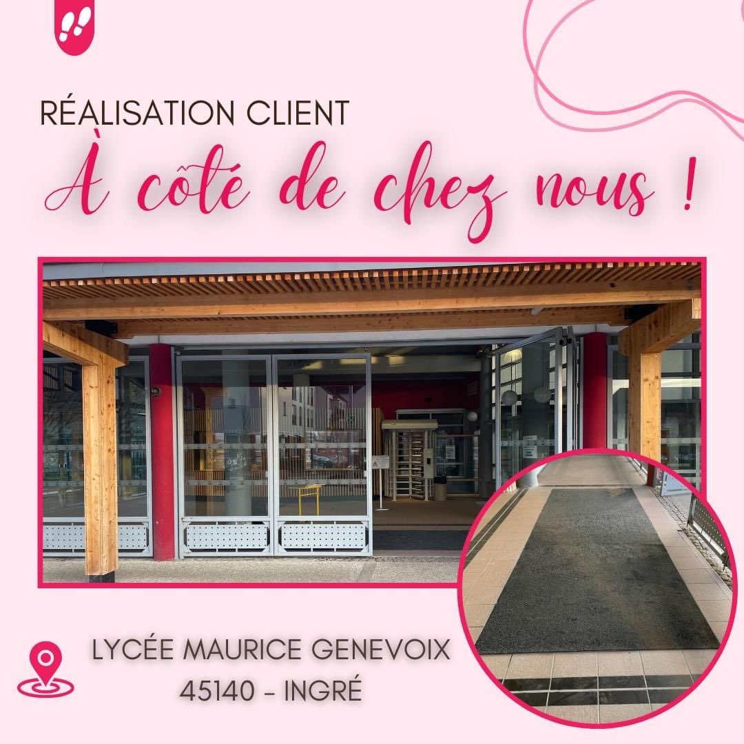 tapisdentree's tweet photo. 🌟 Nouvelle réalisation locale à l'honneur ! 🌟
Nous sommes fiers de vous présenter le magnifique tapis Alcazar que nous avons créé pour le #Lycée Maurice Genevoix à #Ingré, juste à côté de chez nous ! 
#TapisSurMesure #ProductionLocale #SavoirFaireFrançais #Communauté #Lycée https://t.co/gszfV3Vqan