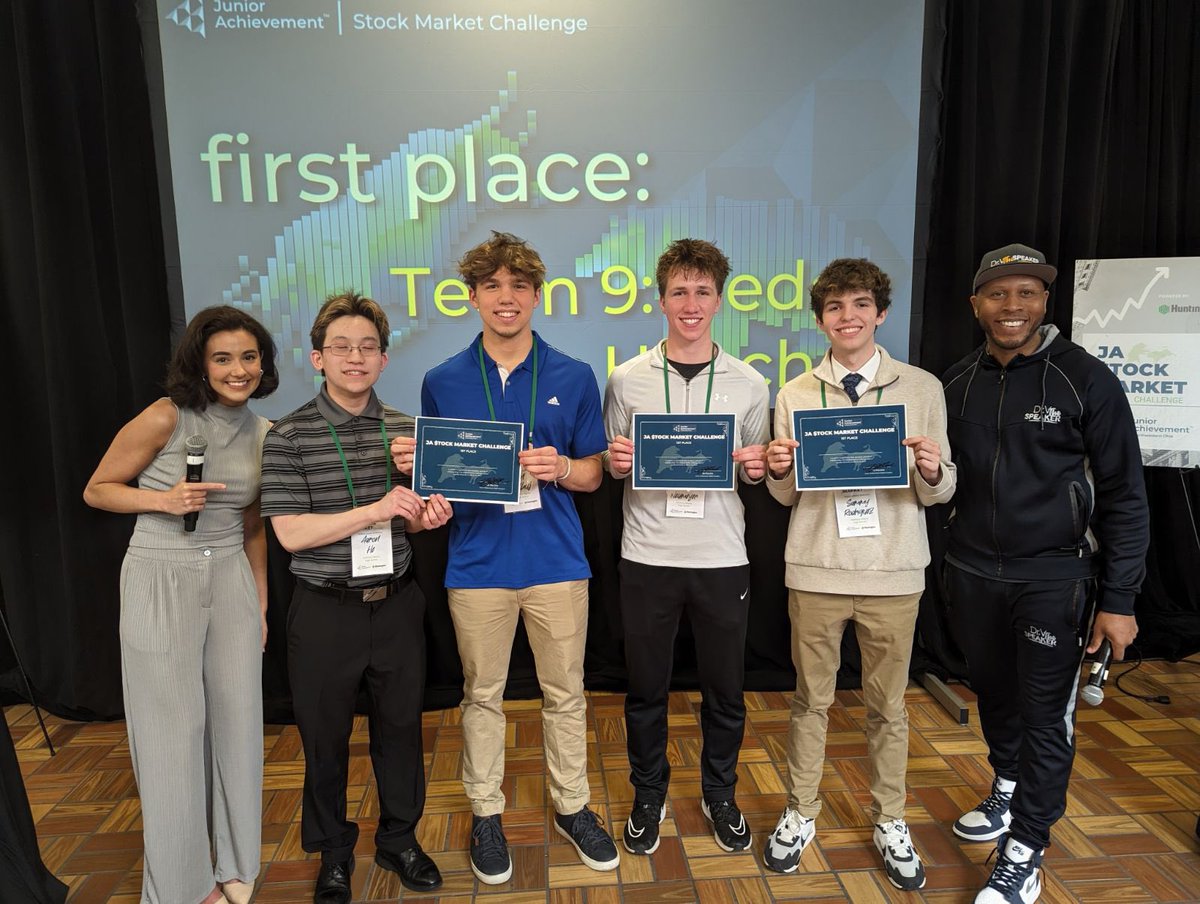 SBuckenmeyer's tweet photo. Another fantastic opportunity for our students! And, no surprise - these stock wizards placed 1st in the @ja_nwo Stock Market Challenge. https://t.co/IdqJGDEfqD