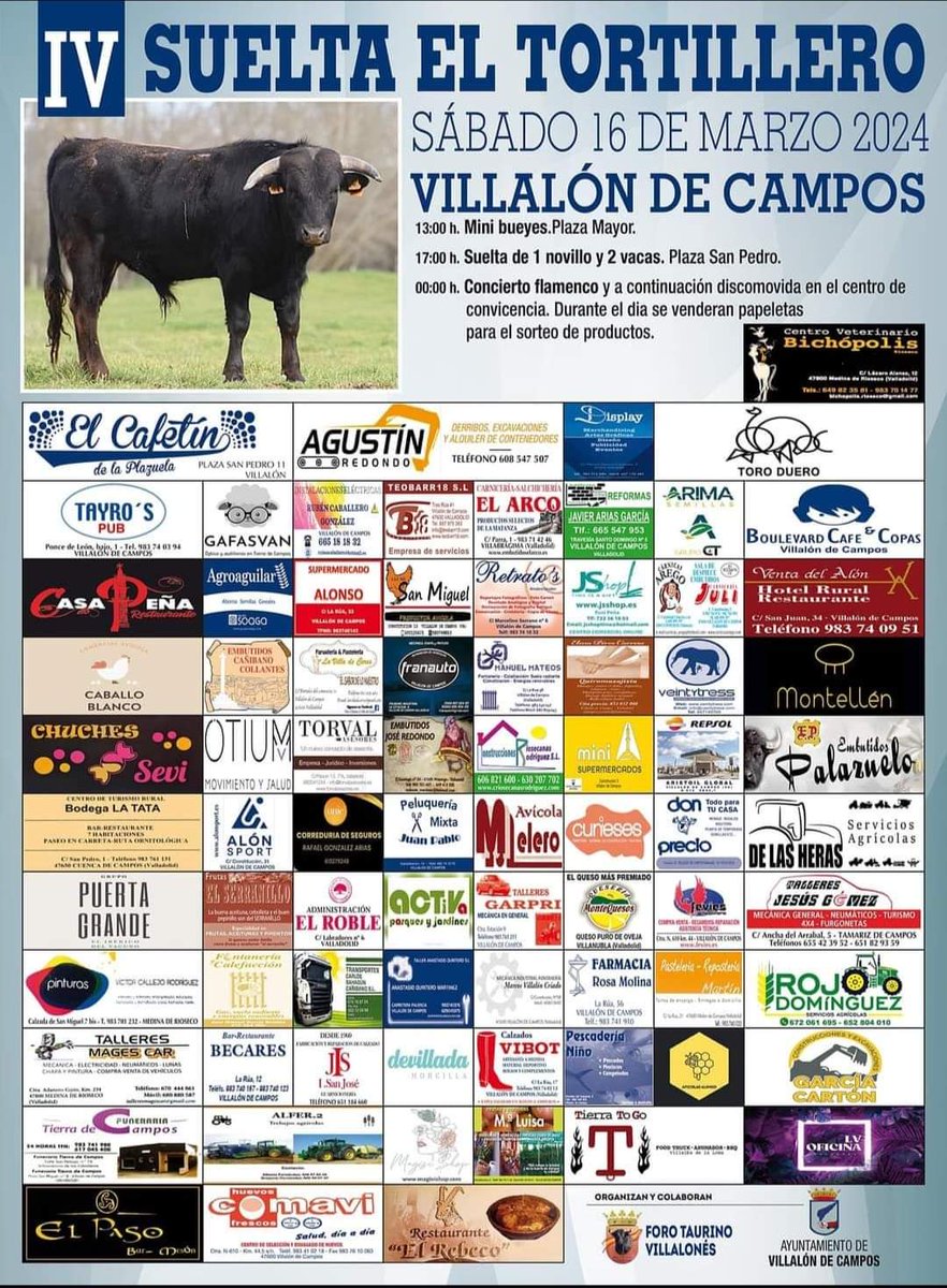 Aportando Siempre nuestro granito de arena. GRACIAS Foro taurino villalón de campos. @aytovillalon queseriamontequesos.com