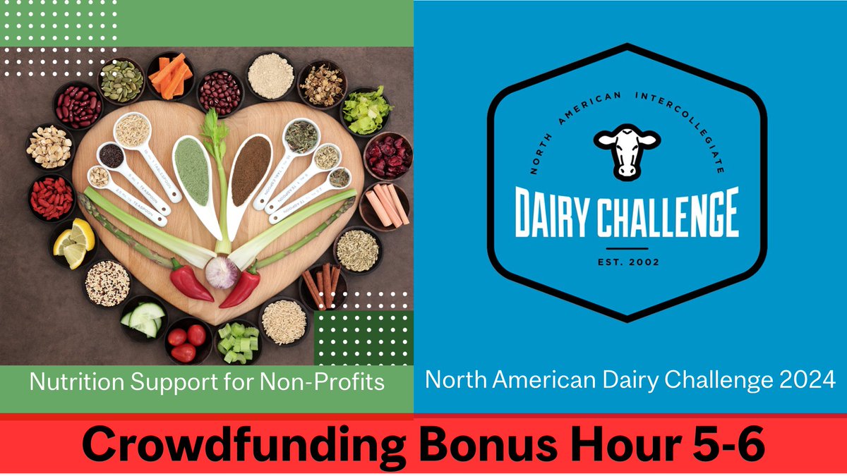 Le projet crowdfunding qui collecte le plus entre le 5 et 6 reçoit 500 $ supplémentaires. Donnez maintenant pour soutenir une cause importante. Nutrition Support for Non-Profits: mcgill.ca/x/wkn. North American Dairy Challenge 2024: mcgill.ca/x/wk7.