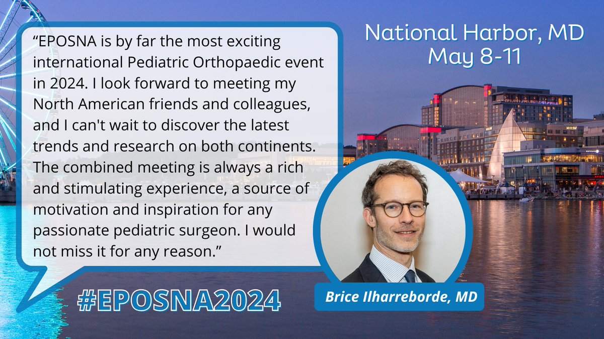 Learn about the latest advances and cutting-edge research in pediatric orthopaedic surgery at #EPOSNA2024 Register Now for the 2024 Combined #EPOSNA Meeting:bit.ly/42oIxGe Early bird rates end April 2! #EPOS #POSNA @eposorg