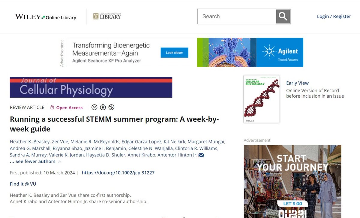 Our paper 'Running a successful STEMM summer program: A week-by-week guide' is now in pubmed @PubTrend 👇 pubmed.ncbi.nlm.nih.gov/38462753/ @HKbeasley @phdgprotein86 @clintoria @CWanjallaMDPhD @J_I_Benjamin @dr_ohsopretty