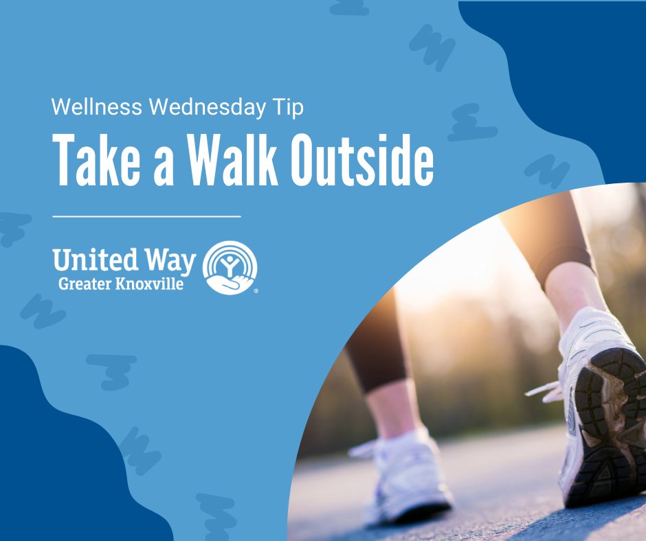 🌿 Happy #WellnessWednesday! 🌞 It's a beautiful day here in Knoxville. Take a break from your busy day and enjoy a 10 minute walk outside.