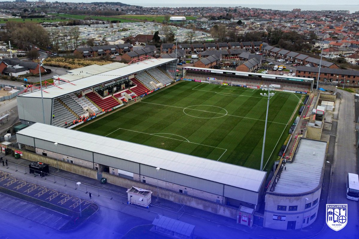 🏟️ The women’s teams upcoming fixture away at Morecambe will now be played at the Mazuma Mobile Stadium. 

Tickets are £5 which covers four free children per paying adult, and will take place on Sunday 24th March with a 2pm kick-off. 

#WeAreRadcliffe #UTB | <a href="/Radcliffe_Women/">Radcliffe FC Women</a>