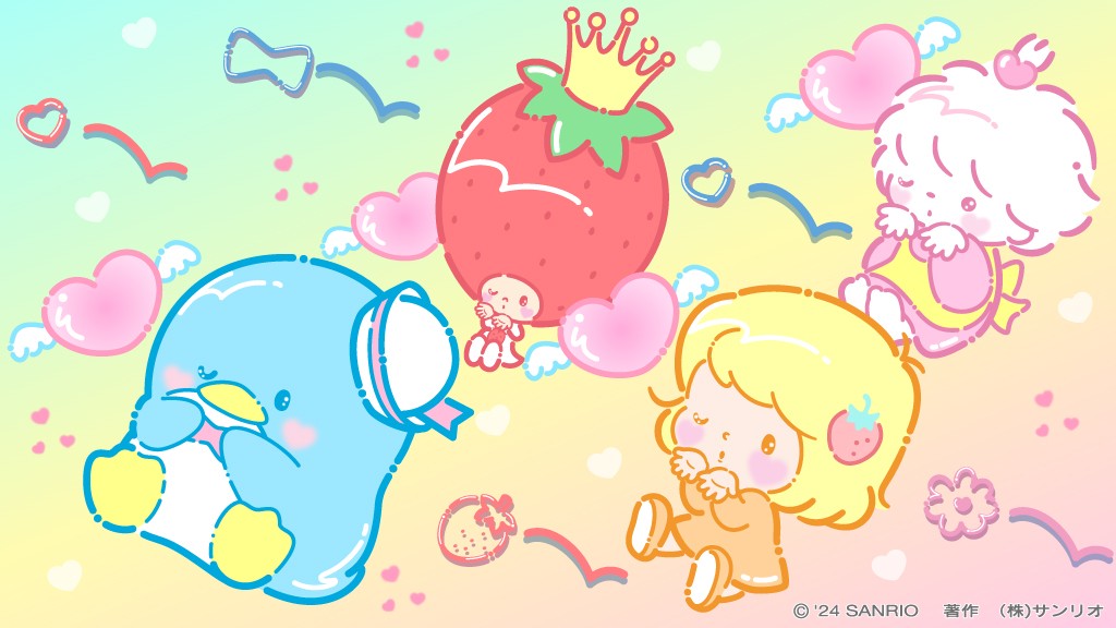 いつもみんなを温かく見守ってくれる #いちごの王さま 、ふわふわと風