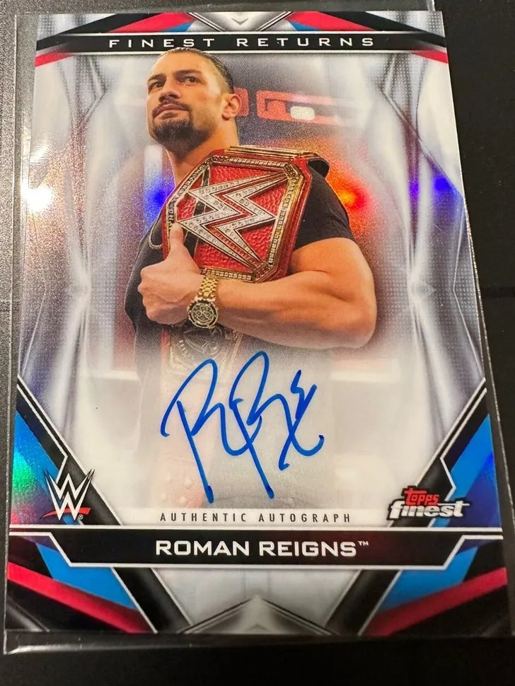 Roman Reigns 2020 Topps 
WWE  Finest Returns Auto

🔗  ebay.us/awefpZ

#WrestlingCardWednesday #WWE #TradingCards #WrestlingWednesday
