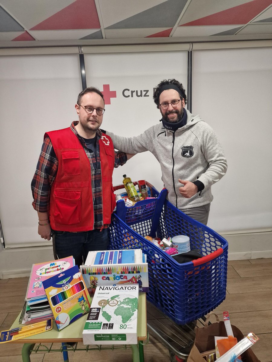 cruzrojava's tweet photo. #Solidaridad #EnTodasPartes
Gracias David y Miriam de #OrejotasDeRuta por esta iniciativa de soliRALLYdad
Gracias por vuestra donación de alimentos y material escolar 🫶
Y que vaya todo muy bien en el #ChatarrasRaid
#AlianzasCruzRoja 🤝 https://t.co/M0thXqPe2E