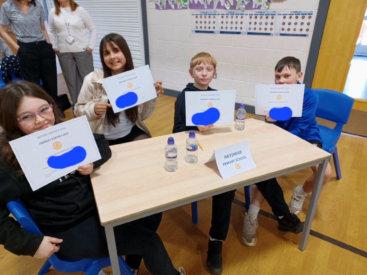 Well done to our Primary 7 quiz team competing in the Rotary Quiz. Thanks to <a href="/Arbroathrotary/">Arbroath Rotary Club</a> for organising a d <a href="/Timmersschool/">Timmergreens Primary</a> for hosting.