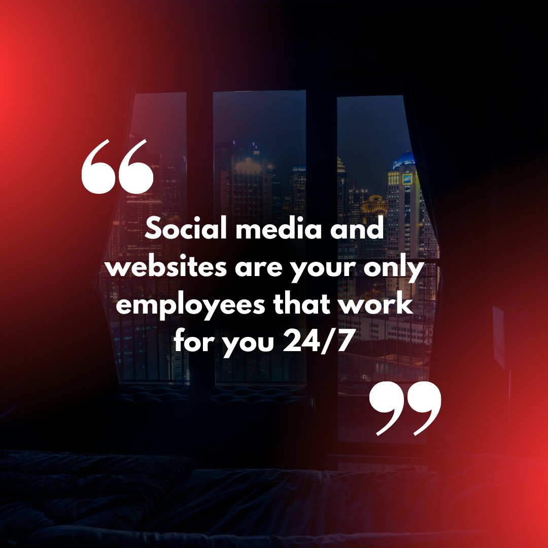 sparkofcreate's tweet image. Social Media and website ate your only employees that work for you 24/7!

Start thinking how you can elevate your marketing today.