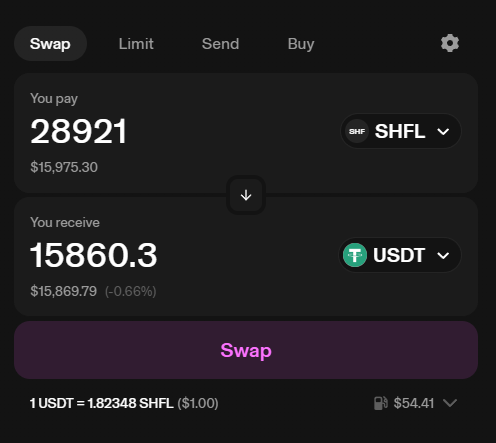 gitandgithubdev's tweet image. Received $SHFL airdrop