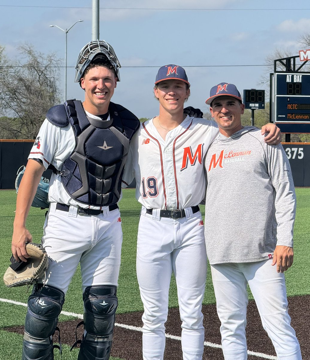 ⭐️PERFECTION⭐️

Kade Bing throws a perfect game against NCTC!

Deiten Lachance caught excellent and Coach Peter Stark called a great game! 

#McLennanFamily