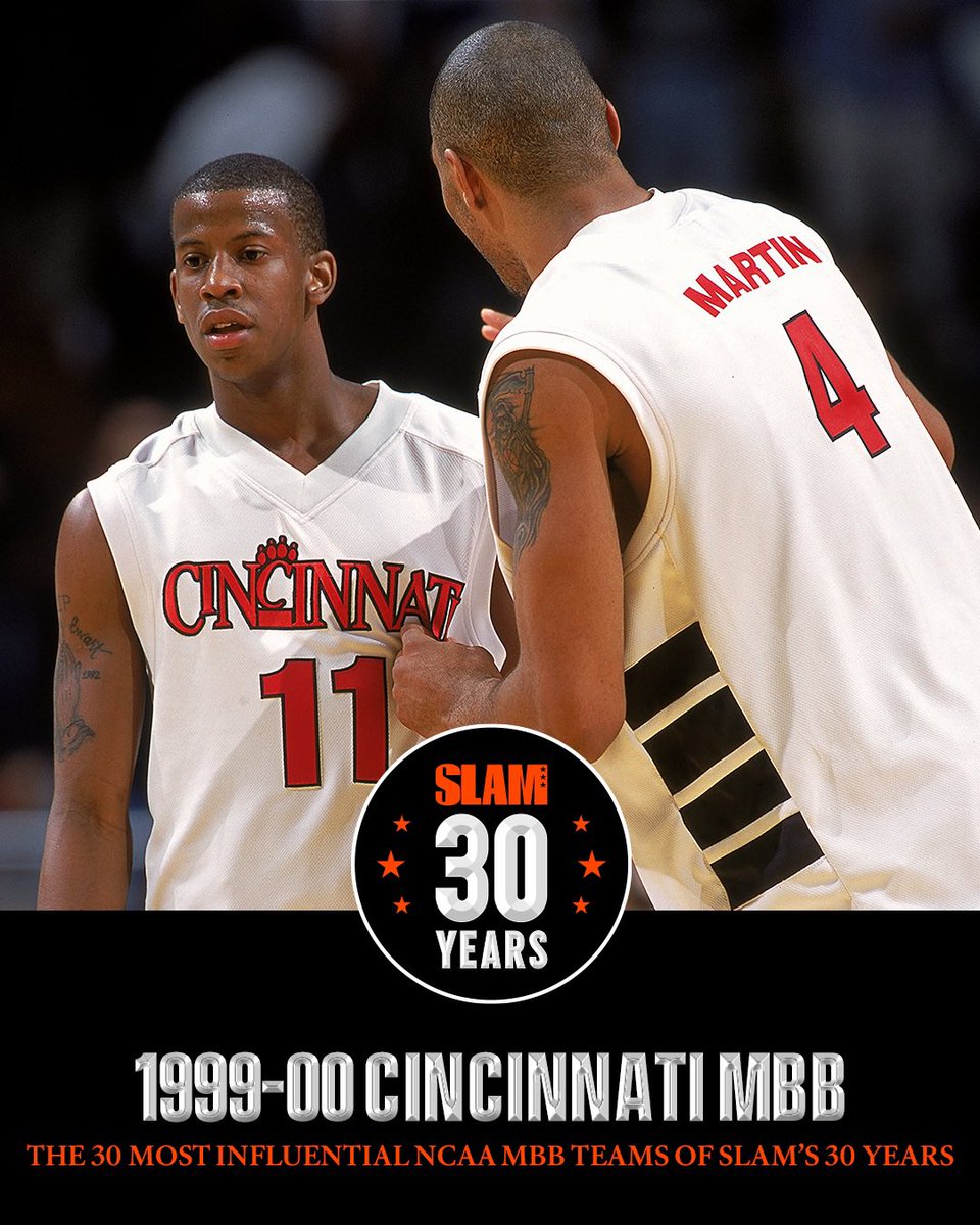 Led by one of the best players in college basketball, Kenyon Martin and the Cincinnati Bearcats set out on a historic season with one of the best teams in the program's history. Tap in to read more about the squad. slam.ly/cincinnati-00