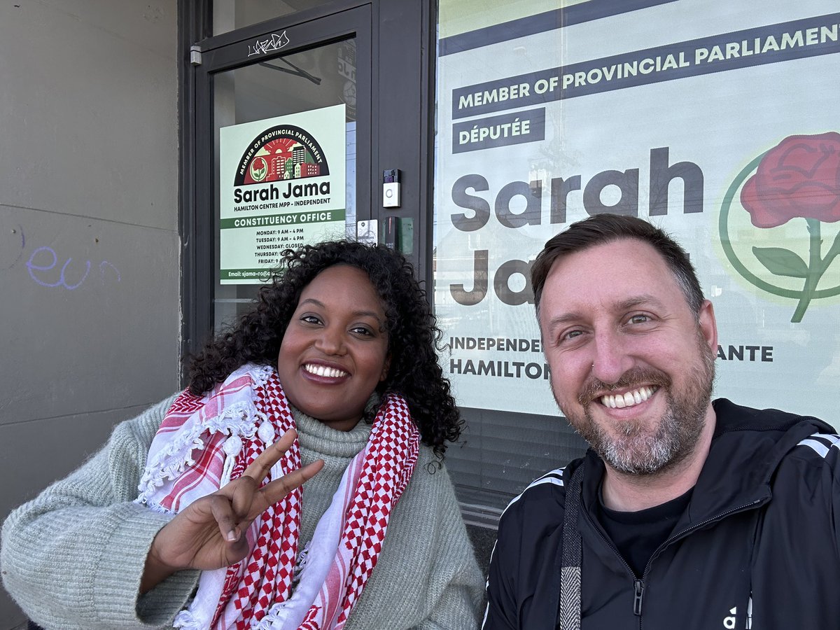 Cameron Kroetsch (@cameronkroetsch) on Twitter photo Had a great meeting with my MPP <a href="/SarahJama_/">Sarah Jama</a> today. We talked about collaborating on policies impacting folks facing displacement, isolation, and fear, especially low income renters in precarious housing. I continue to be inspired by Sarahโs compassionate leadership. ๐ #HamOnt Had a great meeting with my MPP <a href="/SarahJama_/">Sarah Jama</a> today. We talked about collaborating on policies impacting folks facing displacement, isolation, and fear, especially low income renters in precarious housing. I continue to be inspired by Sarahโs compassionate leadership. ๐ #HamOnt
