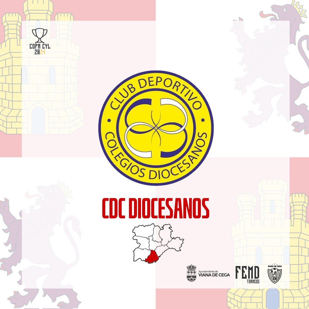 🏆🔴⚪️ ¡Vaya nivelazo que está cogiendo esto! ¡El <a href="/diocesavila/">DIOCESÁVILA</a> participará en la COPA CYL 2024 de Viana de Cega!

#Ávila no podía quedarse sin representación en esta edición y uno de sus representantes tenían que ser los chicos del Dioce.

#VuelveLaCopa #CopaCyL #DioceAvila