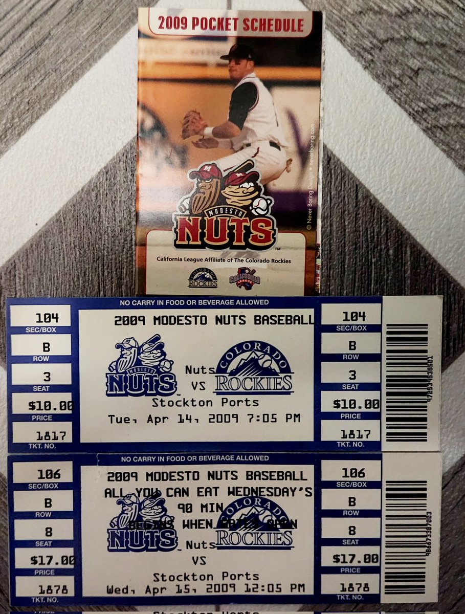 kelabration's tweet photo. Today's #capoftheday is two from the @ModestoNuts. I bought Wally (left) on my 2009 road trip when I saw them beat the @stocktonports 3-2 in two different games. Al (right) was part of my 2020 Covid/#SaveMiLB purchases. #HatTwitter https://t.co/cM9NRZah06