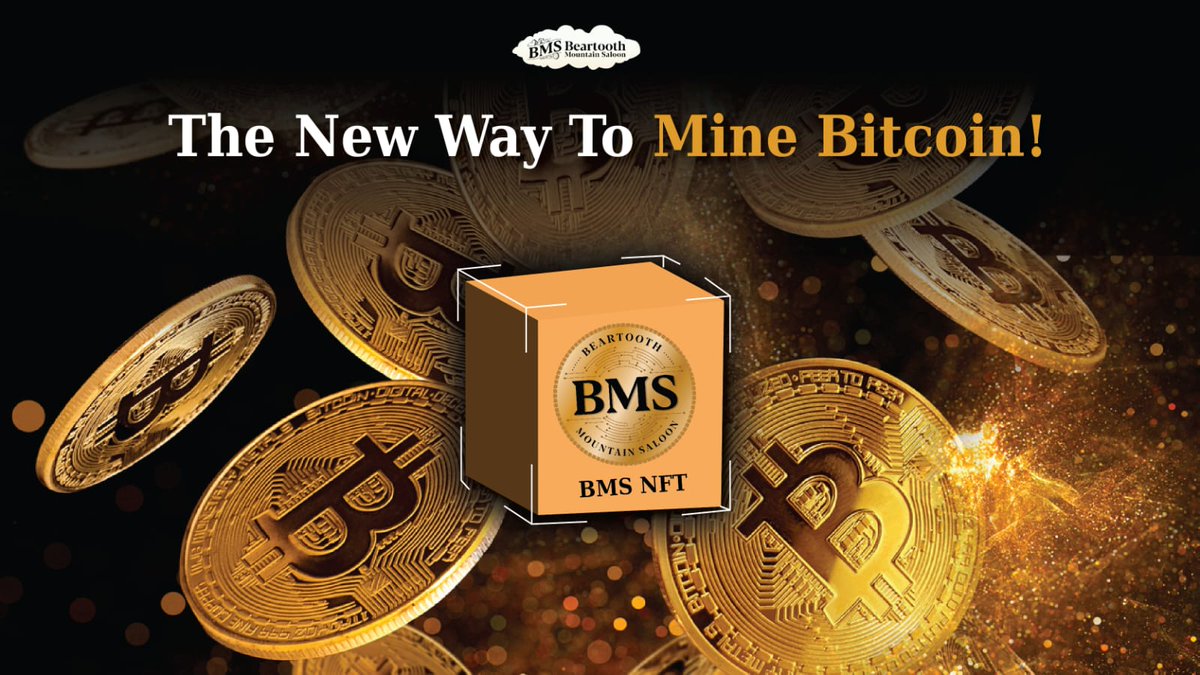 BeartoothSaloon's tweet photo. Discover the new frontier of Bitcoin mining with #BMS NFTs! 

Unbox your potential for digital wealth. 

#InnovateToMine #CryptoRevolution #BeartoothSaloon https://t.co/ARBFjGxQPe