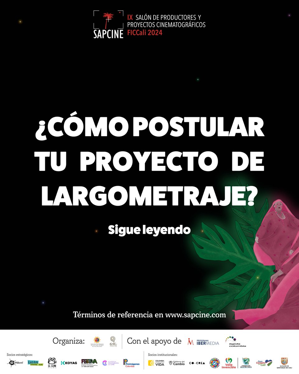 Sapcine's tweet photo. ¡Postular tu proyecto es muy sencillo! En este post te dejamos el paso a paso para enviar el proyecto y ser parte del evento de coproducción y mercado #SapcineFiccali2024

👉 #BecasIbermedia
👉 #BecasFondoMixtoValledelCauca

¡Inicia tu inscripción! https://t.co/pno1Y1uGVU https://t.co/8QE7o0Qzox