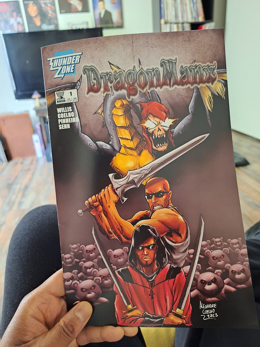 Check out Dragon Manx!!  #thunderzone #Dragonmanx I watched my buddy Sergio Willis work so hard through the years on this comic and proud of him. #argocomics #alexandrecoelho #teopinherio #jerryhinds #comics #dansehn