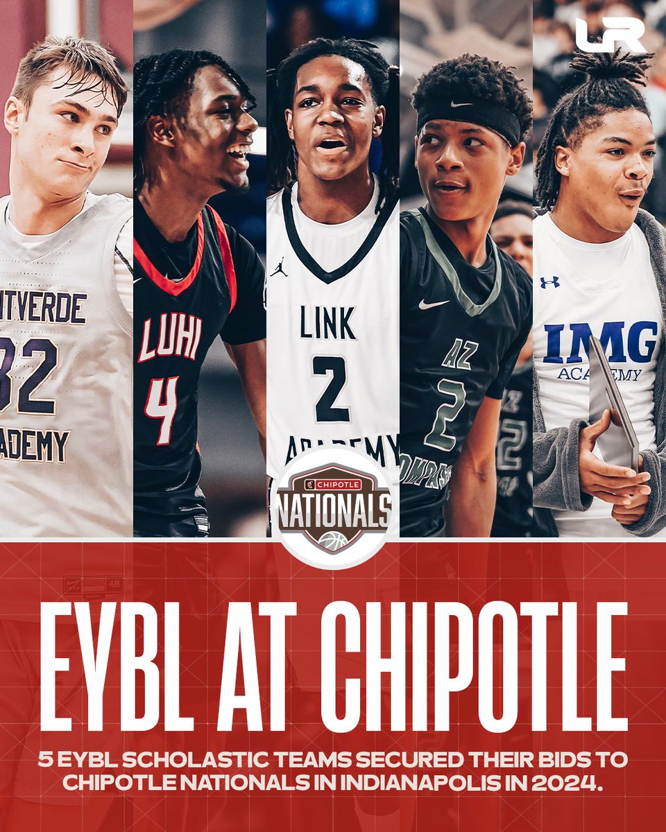 Congrats to the 5 EYBL Scholastic teams who clinched their bids to Chipotle Nationals 🌯 #ChipotleNationals