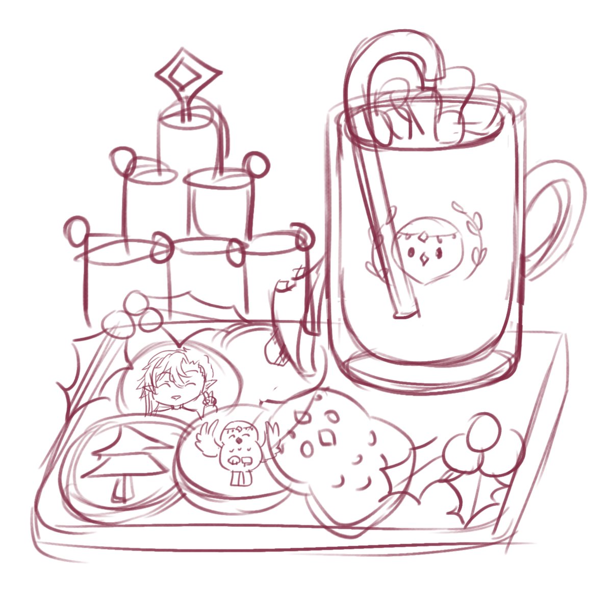 ✨[12/12]✨️ Finished -> Sketch - Hot Chocolate and Cookies! 🎄🍪🍫

[Likes, shares, and comments are always appreciated!!]

-------
For more artwork check out my profile!

#artwork #illustration #holidayfood #artmoots #drawings