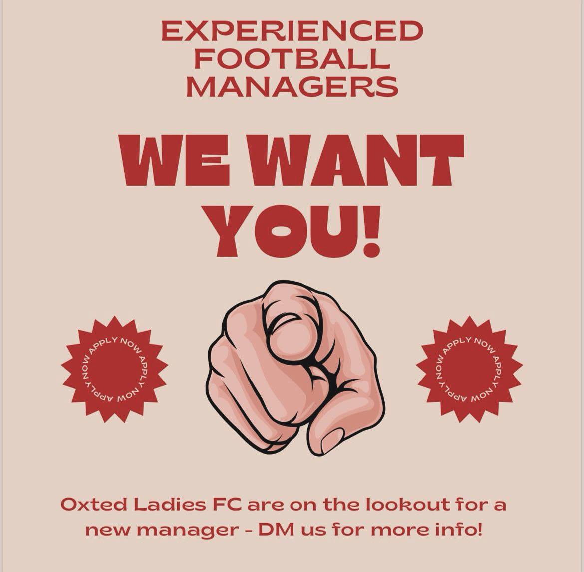 Oxted FC (@oxtedfc) on Twitter photo Our Ladies will be looking for a new manager/coach for the 24/25 season as sadly Kelly will be stepping down. Please contact us if you’re interested.
We’d like to take the opportunity to thank Kelly for all her hard work during her time with the team. <a href="/OxtedWfc/">Oxted Womens Football Club</a> Our Ladies will be looking for a new manager/coach for the 24/25 season as sadly Kelly will be stepping down. Please contact us if you’re interested.
We’d like to take the opportunity to thank Kelly for all her hard work during her time with the team. <a href="/OxtedWfc/">Oxted Womens Football Club</a>