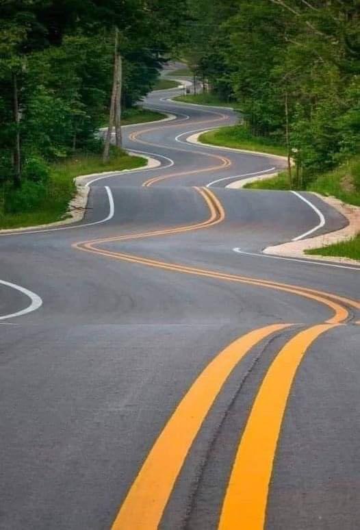 This is an actual road in Door County, Wisconsin …👀
