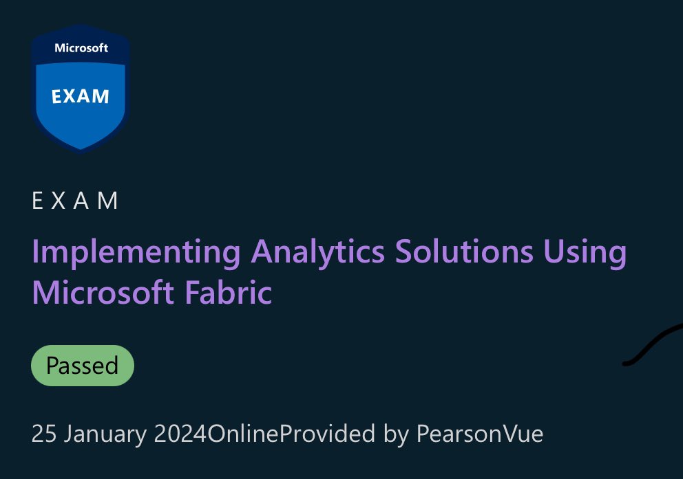 Fabric Analytics Engineer DP600 exam is now out of beta #Fabric #DP600 #Certification