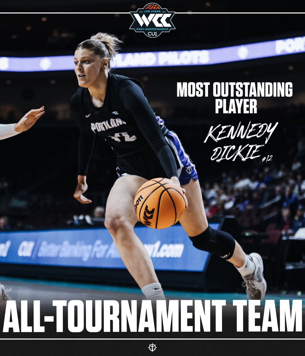 PortlandWBB's tweet image. Join us in congratulating our WCC CU1 All-Tournament Team! 🎉

Well deserved Kennedy &amp;amp; Maisie! 👏💜

#gopilots