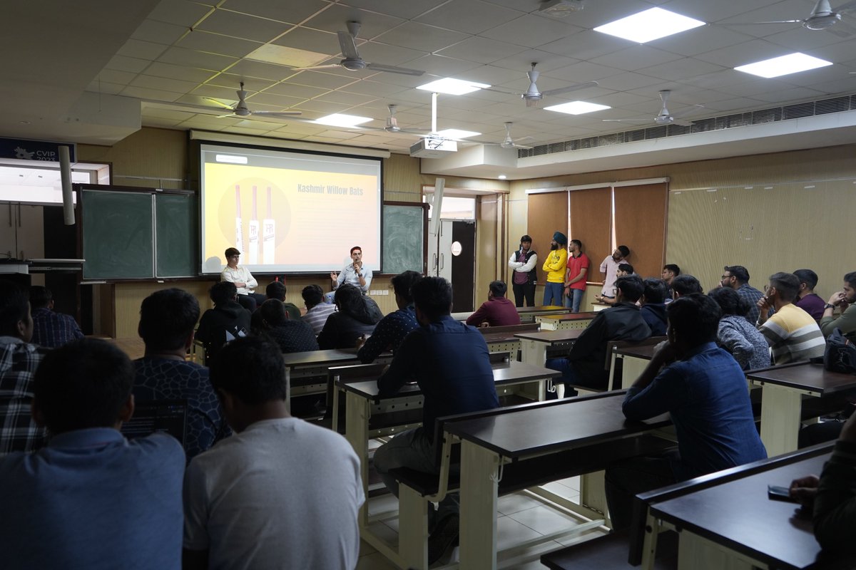 ecell_iitjammu's tweet photo. Excited to share insights from E-Cell &amp; Mesh's Guest talk! "Bats, Brothers &amp; Business: A Kashmiri Tale of Entrepreneurial Spirit" featured @tramboosports founders @saadtramboo  &amp; Hamaad Tariq. Their journey and challenges offer invaluable entrepreneurship lessons. https://t.co/FsoQaQ6JEA