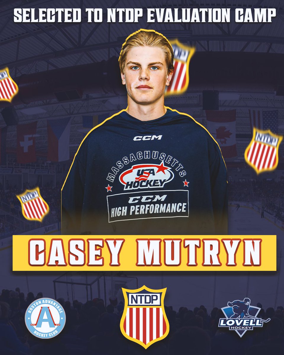 Congratulations to BA / Lovell Hockey alumni Casey Mutryn on being selected to attend NTDP Evaluation Camp! Way to go 💪🏼🥳🇺🇸