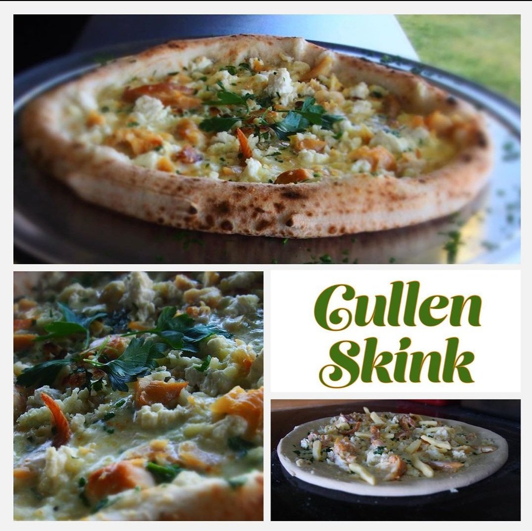 To tie in with the Cullen Skink World Championships this Sunday (discovercullen.com/cullen-skink-w… ), Coastal Pizza from Findochty is offering Cullen Skink Pizza at Cullen Harbour on Sunday!