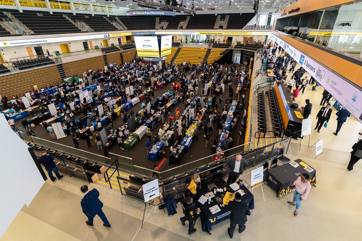 Mark R. Ginsberg (@towsonuprez) on Twitter photo It was a great afternoon at <a href="/TowsonU/">Towson University</a>'s mega job & internship fair today. Hundreds of employers meeting and recruiting TU students, a terrific opportunity for all.
It is a great day to be, or seek, a Towson Tiger! #TUproud It was a great afternoon at <a href="/TowsonU/">Towson University</a>'s mega job & internship fair today. Hundreds of employers meeting and recruiting TU students, a terrific opportunity for all.
It is a great day to be, or seek, a Towson Tiger! #TUproud