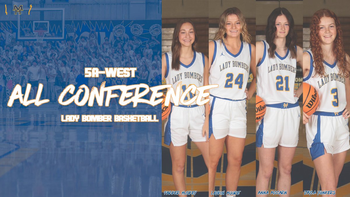 Congratulations to our own Laykin Moore, Parker Huskey, Jayla Yonkers, and Anna McCarn on being named to the 5A-West All Conference Team! #OneBomber