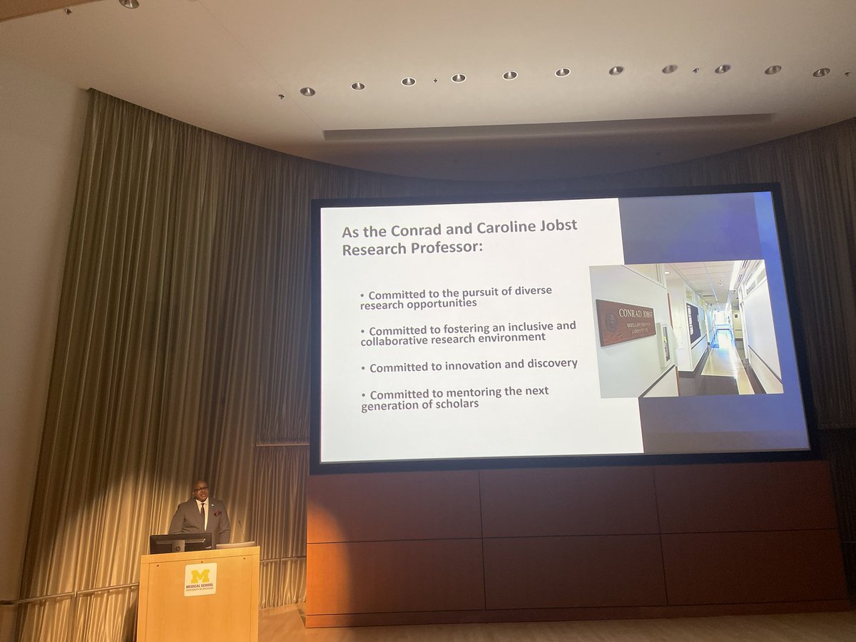 Congratulations to <a href="/DanielMyersJr1/">Daniel Myers, Jr</a> on your installation as the inaugural Conrad and Caroline Jobst Research Professor!