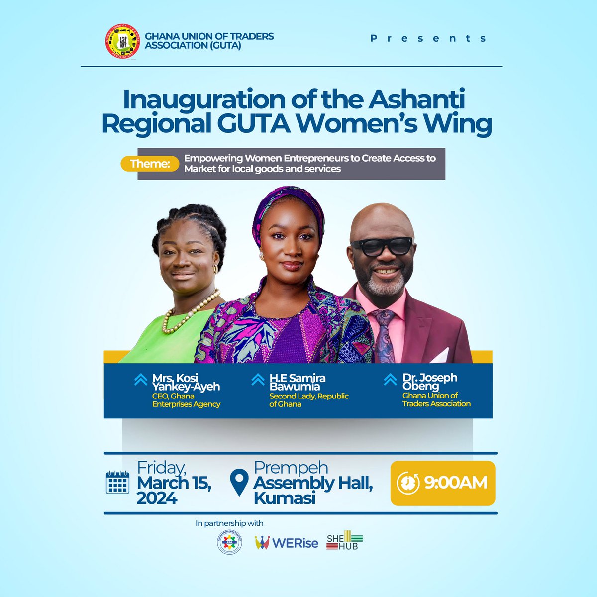 Empowering Women Entrepreneurs: Witness the inauguration of the Ashanti Regional GUTA Women’s Wing, a beacon of empowerment and opportunity for women in business.🇬🇭

#GUTA
#GEA
#BizBox 
#WERise 
#SHEHUB 
#Mastercardfoundation