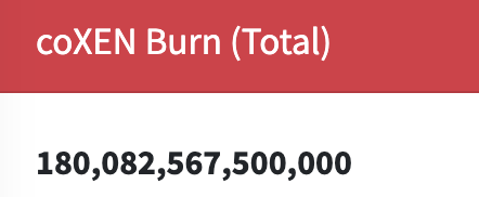 xenvmos's tweet photo. π₯π₯π₯π₯π₯π₯ A total of over 180 trillion XEN has been burned at the DBXen protocol on Evmos π₯π₯π₯π₯π₯π₯
$coXEN $coDXN $EVM #XEN #DBXen #Evmoon #Evmos @DBXen_crypto https://t.co/d46eVkIgKn