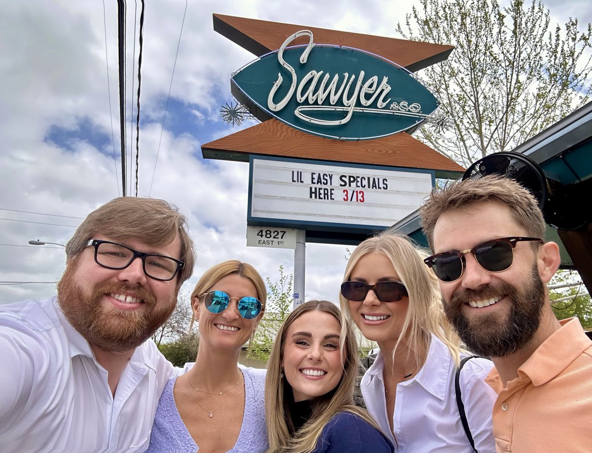 atx lunch… at of course Sawyer &amp; co. 😌