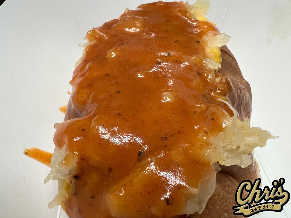 Got a craving for a hotdog? Come indulge in a delicious all-the-way dog from Chris' Famous Hotdogs in Montgomery, AL. 138 Dexter Avenue

Menu: chrishotdogs.com

#ChrisFamousHotdogs #HotDogCravings #MontgomeryAL