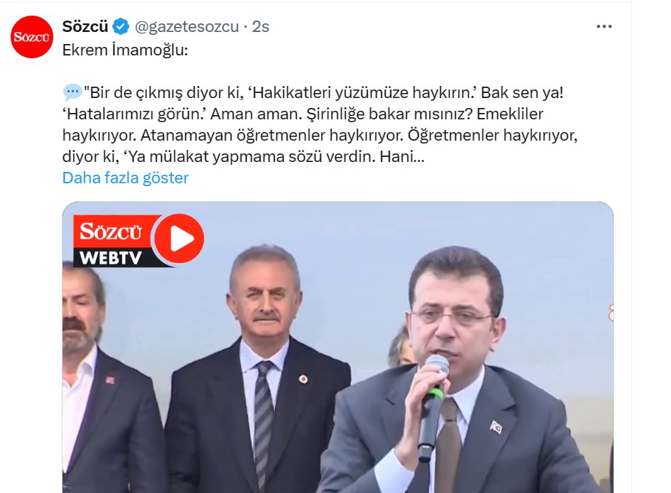 Sözcü'nün Ekranı