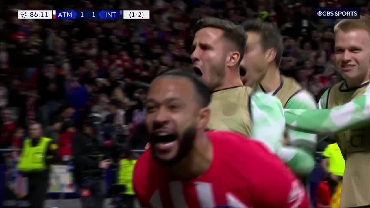 THE LATE LATE SHOW FT. MEMPHIS DEPAY 🔥ATLETI LEVEL THE TIE. 2-2. 🍿