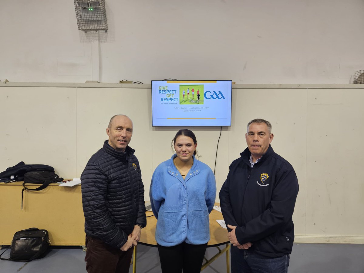 TipperaryGAA's tweet photo. This week 16 new Referees completed the GAA Referees Foundation Course in Tipperary. Among the newly qualified Referees was @TulachSheasta1 club member Sinead McGlinchey. Congrats to Sinead and her 15 colleagues and best of luck in your role as GAA Referees. https://t.co/YJsKy8NDKB
